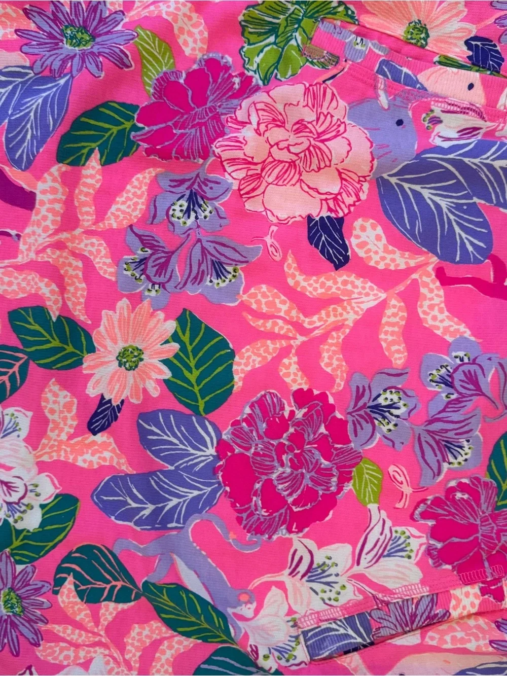 Lilly Pulitzer Pink Floral Crewneck Top